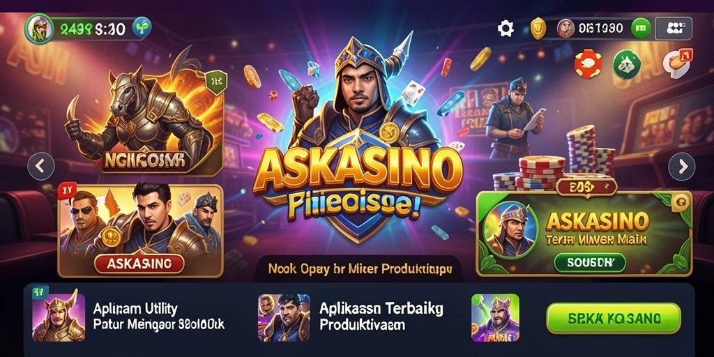 Tampilan antarmuka pengguna ASKASINO yang intuitif dan efisien.