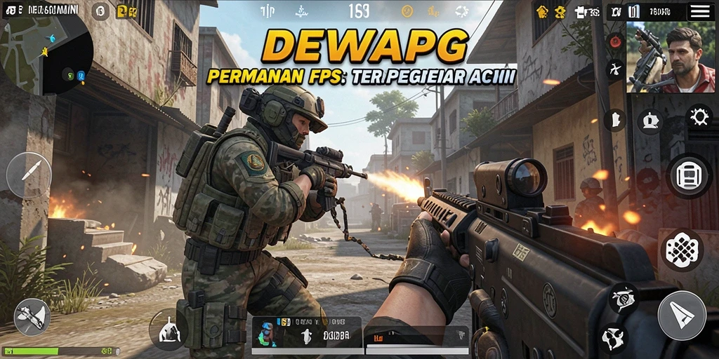 Gameplay DEWAPG yang mendebarkan dalam aksi FPS.