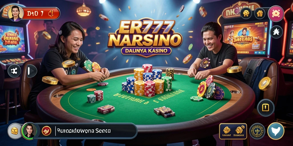 Tampilan menarik dari gameplay Kasino di ER777.