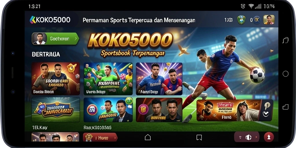 Tampilan gameplay KOKO5000 yang interaktif dan menarik.