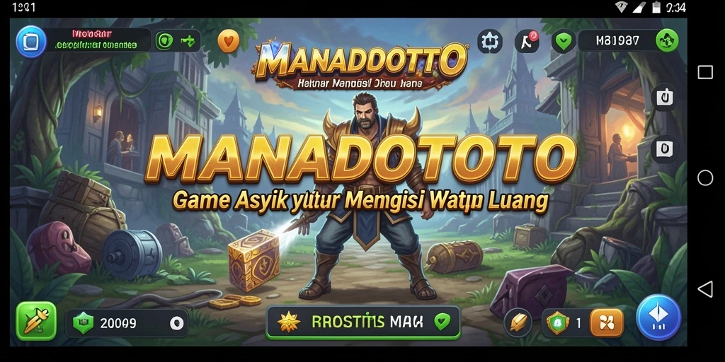 Tampilan gameplay <strong>MANADOTOTO</strong> yang penuh warna dan menarik.